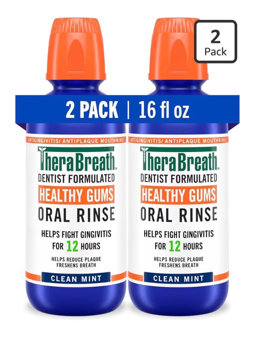 TheraBreath Healthy Gums Oral Rinse—2 Pack (NEW)